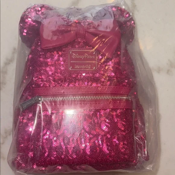 Loungefly Minnie Mouse Sequin
Pink Disney Backpack-NWT - Picture 5 of 9